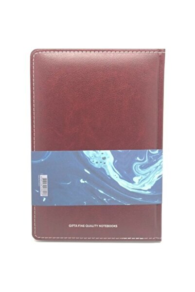 Gıpta Modelist Claret Red Rope Stitched Hard Cover Checked Notebook