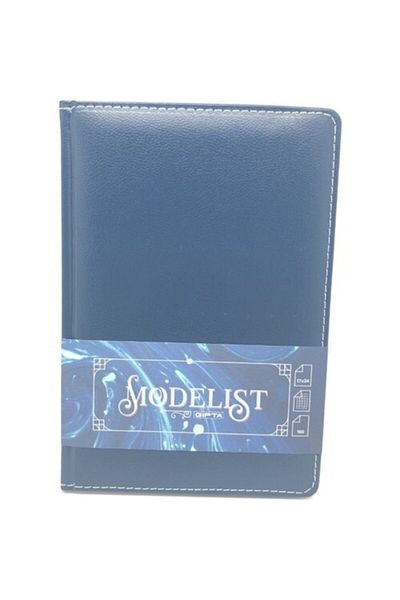 Gıpta Modelist Dark Blue Rope Stitched Hard Cover Checkered Notebook