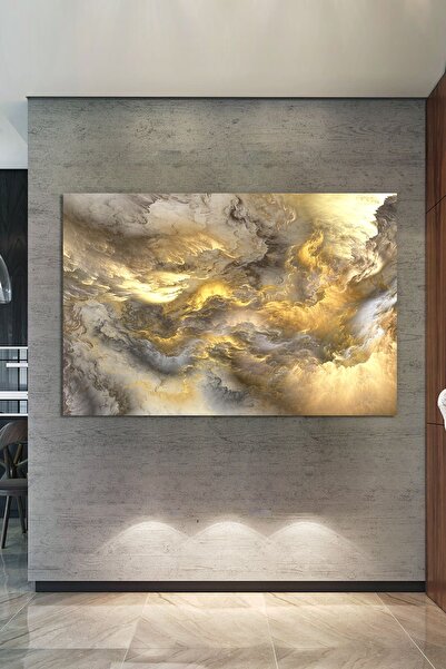 Nazenin Design Soyut Tablo Renklerin Dansı Kanvas Tablo (140X100 CM ÖLÇÜ) Dev Boyut