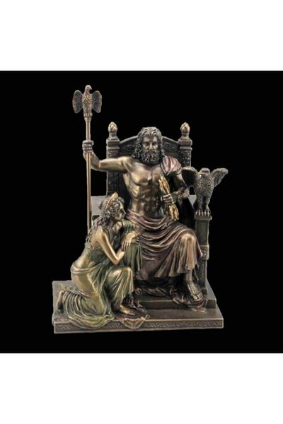 Genel Markalar Serisi – Zeus ve Hera Tahtta 21,5×15×28 Cm | Dekoratif Obje ve...