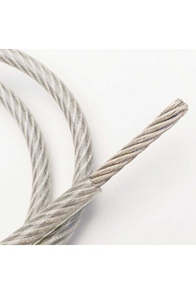 Güney Şeffaf Izoleli Çelik Halat 2-3 Mm 10 Metre