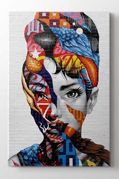 HD Renkli Kadın Tablo 70x100