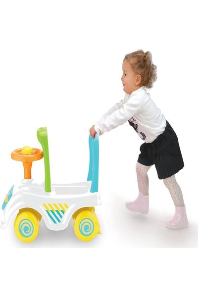 baby toys Çocuk Bebek Bin Git Ilk Arabam Yürümeye Teşvik Edici Kornalı Bagajl...