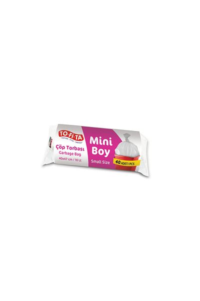TO-Fİ-TA toptanfiyattarifesi 40 Pack Mini Size Garbage Bags - 40 X 47 Cm