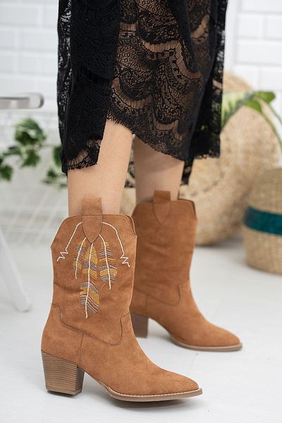 derithy Ботуши Estamo-Tan Suede-byc0403