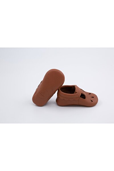Li Puna - Nena Series Tan 100% Leather Baby First Step Shoes