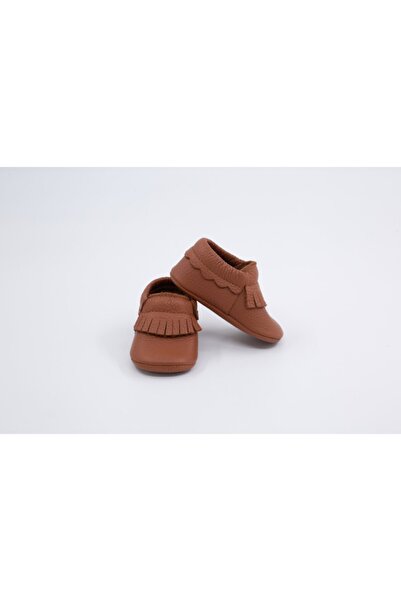 Li Puna Baby Brown Dani Series Tan Leather First Step Shoes