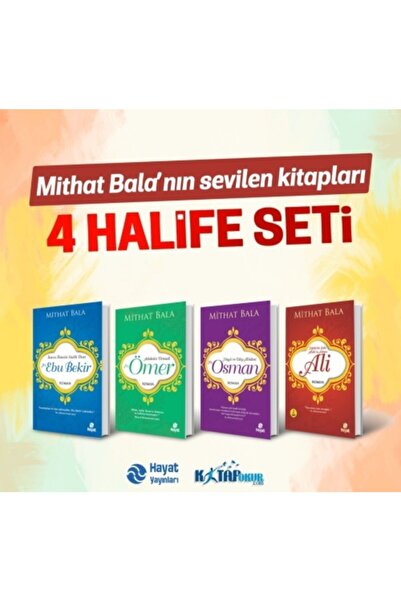 Hayat Yayınları 4 Halifeler Seti - Mithat Bala Romanları