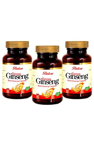 Balen Kırmızı Ginseng 60 Kapsül 375 Mg X 3 Adet