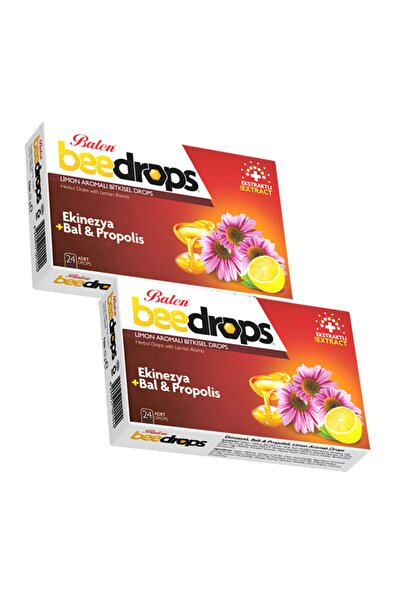 Balen Beedrops إكيناسيا + عسل-بروبوليس بنكهة الليمون 24 قطرة × 2 علبة