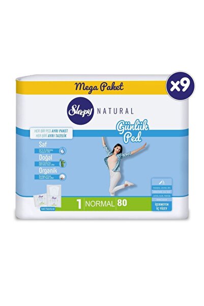 Sleepy Natural Günlük Ped Normal 9X80 Adet