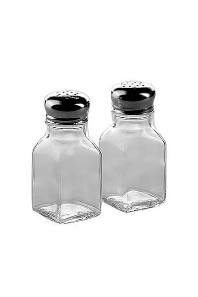 Paşabahçe 80221 Salt Shaker with Metal Lid 4 Pieces