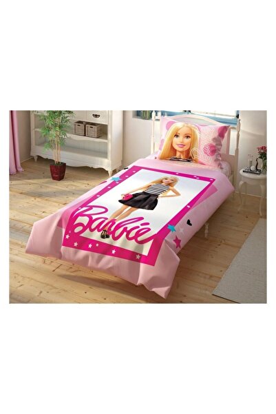 Taç Barbie Check Animate Cotton Licensed Duvet Cover Set