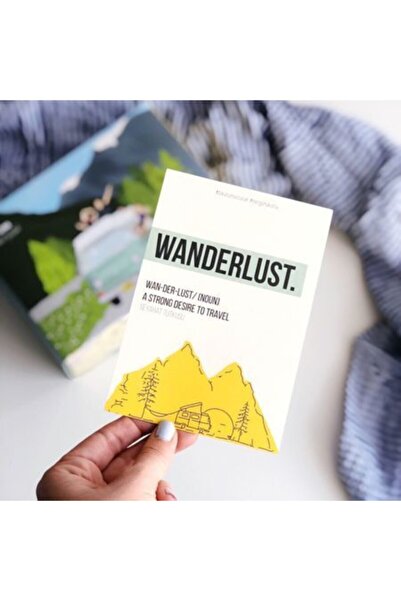 Bikutumutluluk Wanderlust Seyahat Tutkusu Macera Mottolu Hediye Kartı