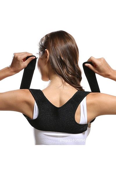 Ankaflex Unisex Μαύρος Ορθοπεδικός Κορσές Όρθιας Στάσης Πλάτης Αντι-Καμπούρας