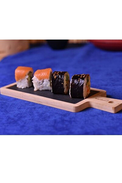 Bambum Lica Bambu Altlıklı Taş Servis Tabağı