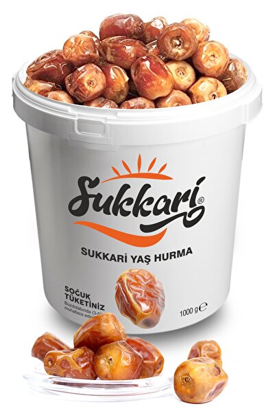 Sukkari Premium Yaş Hurma - Kova 1000 Gr.