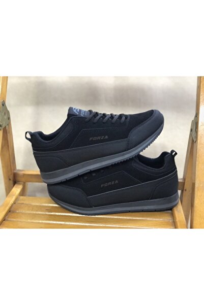 Forza Μαύρα - Ανδρικά χειμερινά αντιολισθητικά ορθοπεδικά καθημερινά κλασικά αθλητικά παπούτσια