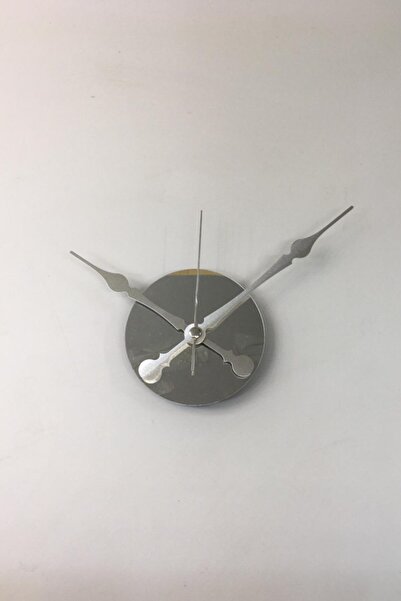 Otantik Dekoratif 3d Duvar Saati Pleksi Ayna Yedek Komple Gümüş Orta Göbek Sessiz Kaliteli Mekanizma