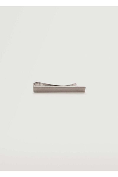 MANGO Man Men's Silver Color Metal Tie Needle