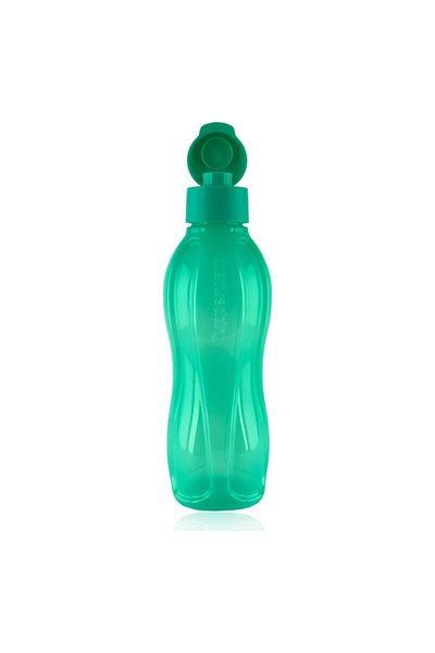 Tupperware Eco Bottle 750 ml Practical Lid Colorful Water Bottle Drinker Mint Green