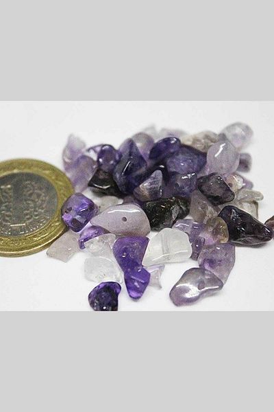 Yasamtohumu Perforated Amethyst Stone Mini Size 50 Pieces