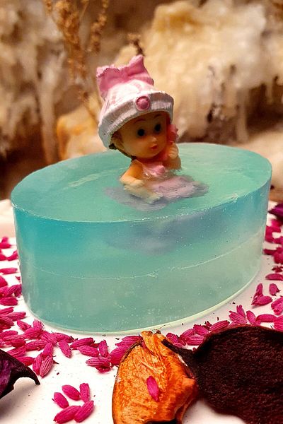 FANTASTİK SANAT ATÖLYESİ Organic 100% Natural Baby Soap - Jasmine Scented - 120 Grams