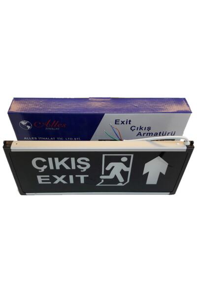 Genel Markalar Exit Çıkış Tabelası Yeşil Işık Şarjlı