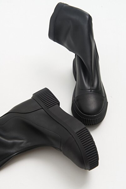 LuviShoes 3042 Μαύρες Δερμάτινες Γυναικείες Μπότες