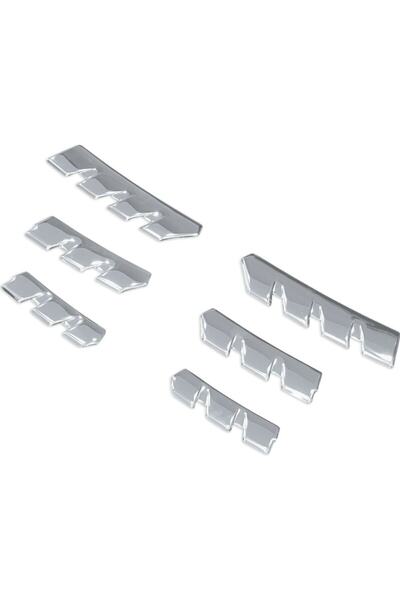 BLUEOTO Renault Clio 5 Hb Uyumlu Krom Ön Panjur Izgarası 6 Parça 2020-2025 Pa...