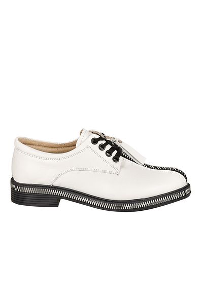 Moosefield Genuine Leather White Women's Shoes