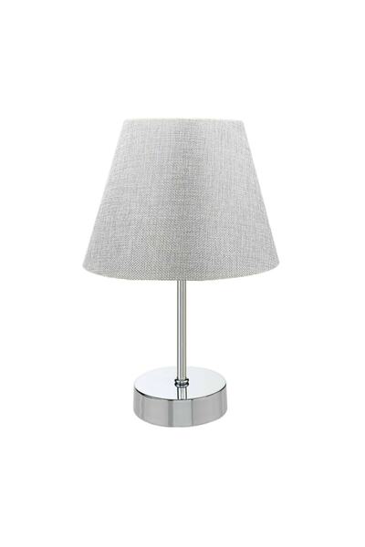 EvLight Set of 3 Chandelier and Bedside Table Metal Lampshade Gray