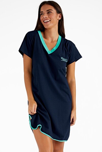 AYYILDIZ 59529 Синя нічна сорочка