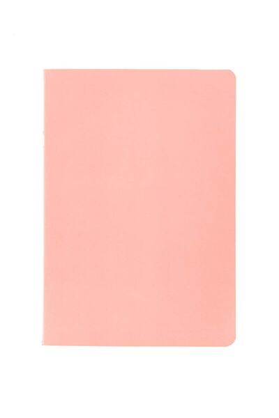 Meteksan Colors A5 Cardboard Cover Notebook 60 Sheets Checkered Pink Dolmakalem Compatible