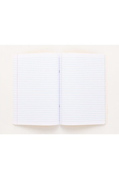 Meteksan Χρώματα Α5 Κάλυμμα από χαρτόνι Σημειωματάριο 40 Φύλλων Ριγέ Κίτρινο Συμβατό με στυλό