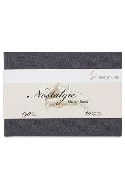 Hahnemühle Nostalgie Çizim Defteri Sert Kapak Yatay 190g 80 Yp A6