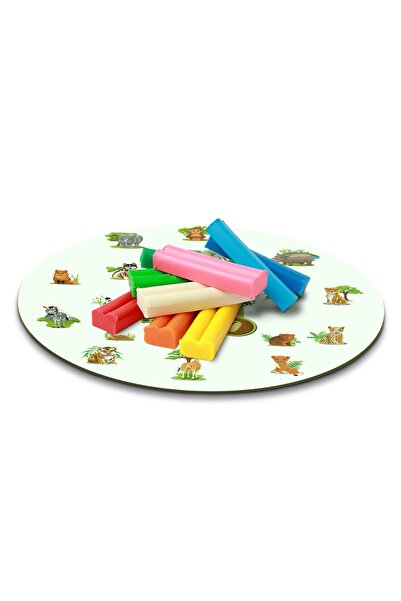 Decorita Cam Oyun Hamuru Oynama Matı | Mini Zoo | Çap 32cm
