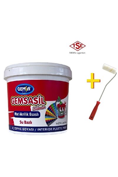 GEMSA BOYA Gemsasil Silikonlu Plastik Su Bazlı Iç Cephe Boyası 3 Kg Polen