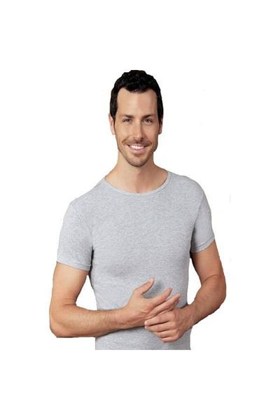 GÜMÜŞ Men's Sports Sleeve Undershirt 3-Piece Gray