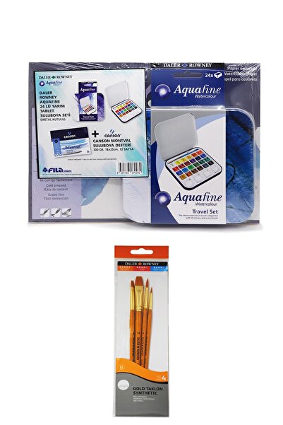 GLANCE Canson Montval Suluboya Defteri 18x25cm 300g Daler Rowney Aquafine 24'...