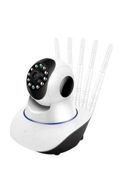 modern tekno 360° Wifi IP Security Camera 5 Antennas Night Vision Sensor Motion Sensitive Audio 5-antennas