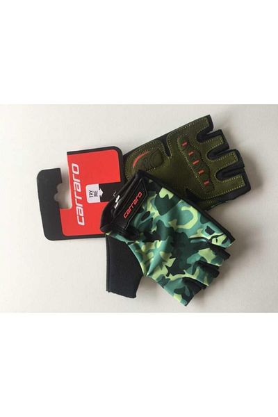 Carraro X Large Short Finger Cycling Gloves Green Cr-2117 Size Xl Cycling Gloves