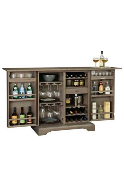 Latanwood Ahşap Şarap Dolabı