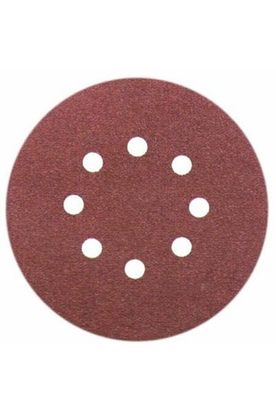 Tomax Velcro Sanding Pad 125 Nk 8 Holes 100 Grits 5 Pieces