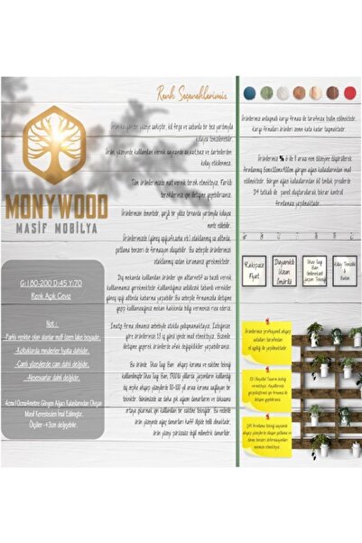 Monywood Masif Ahşap Konsol Mks1073