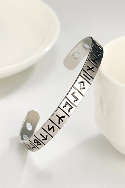 Sihirli Titreşimler Rune Alfabesi 6 Mıknatıslı 316l Paslanmaz Çelik Ayarlanab...