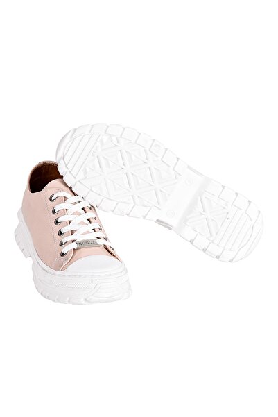 NOOSY Genuine Leather Pink Women's Sneakers