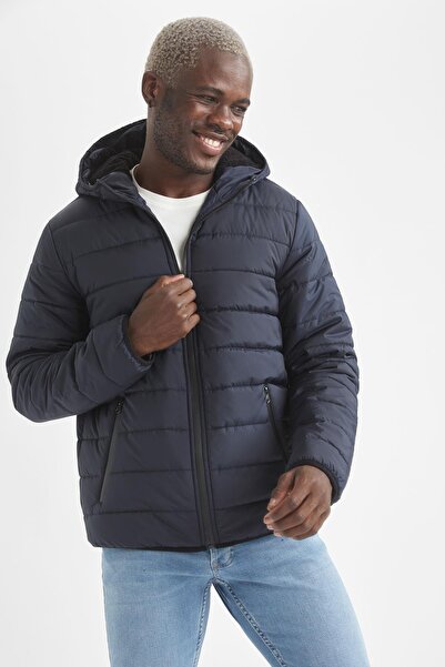 DeFacto Надувне пальто з капюшоном та м'якою внутрішньою частиною, що облягає фігуру