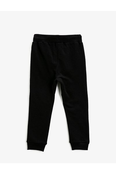 Koton Waist Tied Printed Sweatpants Cotton
