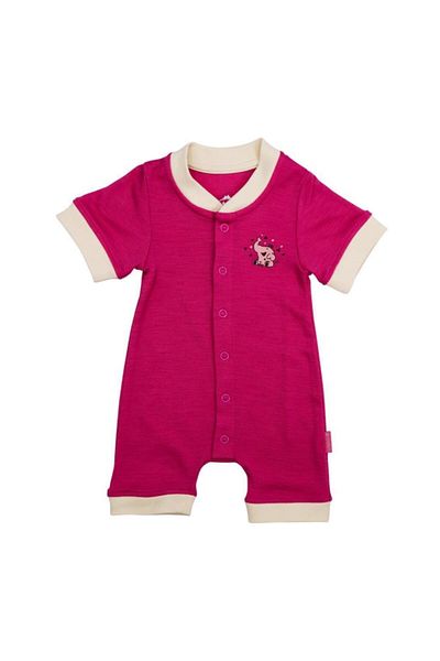 Woolnat Merino Wool Elephant Themed Bodysuit